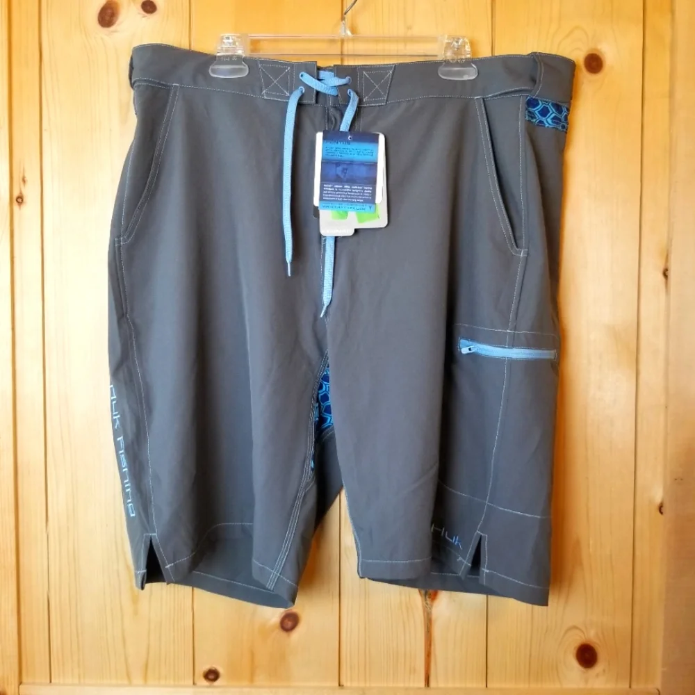Huk Next Level Fishing Swimming Performance Boardshort NWT